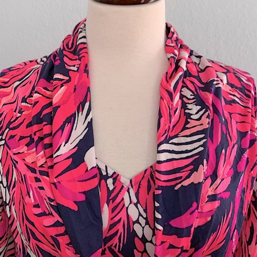 Lilly Pulitzer Felizia Silk Faux Wrap Dress - Picture 11 of 16